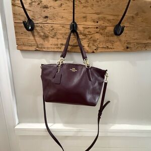 Coach Burgundy Crossbody Bag/ more of a purple than Burgandy